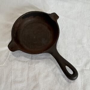 Vintage Cast Iron Pan Ashtray Skillet 6.25" Long Mid Century